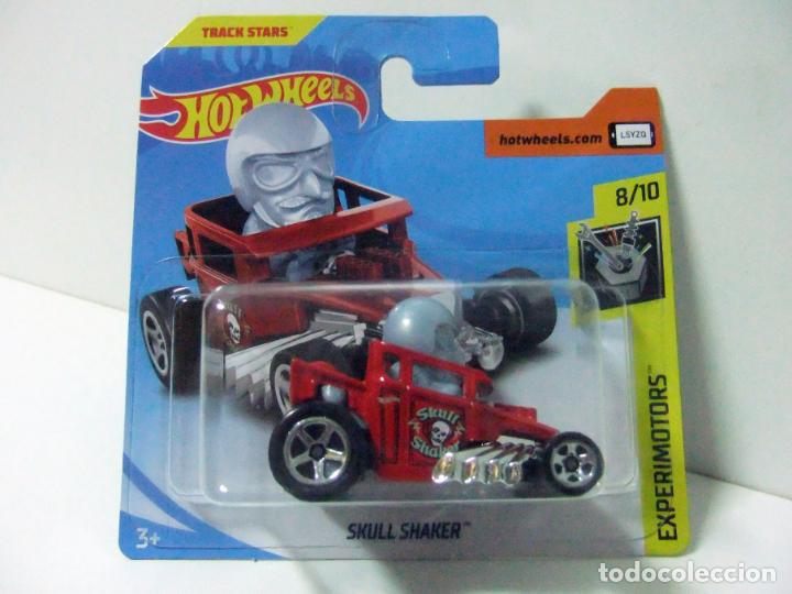 Auto in scala Hot Wheels: SKULL SHAKER - HOT WHEELS MATTEL EXPERIMOTORS 2018 ESCALA 1:64 - COCHE AUTOM&Oacute;VIL TRACK STARS