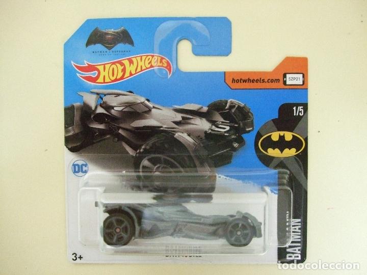 Carros em escala Hot Wheels: BATMOBILE - HOT WHEELS MATTEL BATMAN V SUPERMAN DC COMICS 2017 - ESCALA 1:64 COCHE BATM&Oacute;VIL AUTO HW