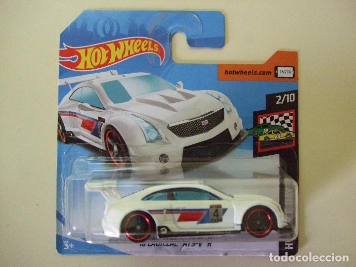 Carros em escala Hot Wheels: &acute;16 CADILLAC ATS-V R 2016 - HOT WHEELS MATTEL HW RACE DAY 2019 ESCALA 1:64 - COCHE AUTO MINIATURA VR