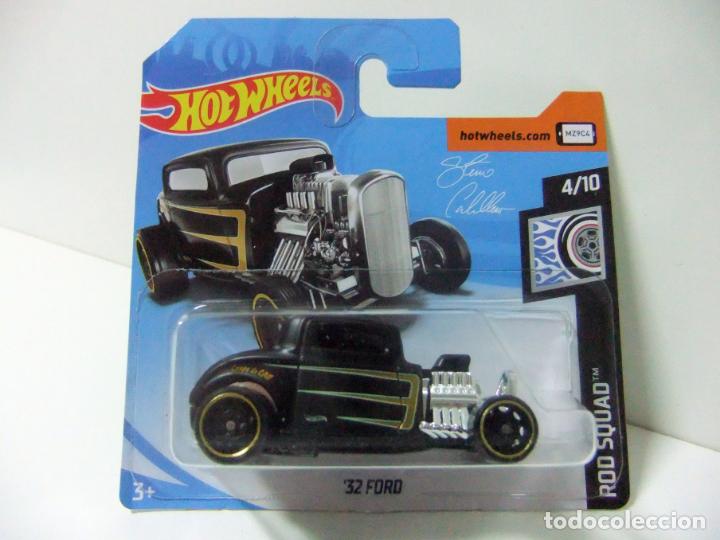 Carros em escala Hot Wheels: &acute;32 FORD 1932 - HOT WHEELS MATTEL HW ROD SQUAD 4/10 A&Ntilde;O 2019 ESCALA 1:64 - COCHE HOT ROD AUTOM&Oacute;VIL