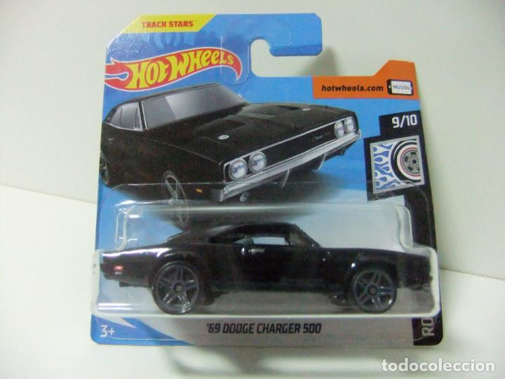 Carros em escala Hot Wheels: &acute;69 DODGE CHARGER 500 1969 - HOT WHEELS MATTEL HW ROD SQUAD 2019 ESCALA 1:64 COCHE AUTO TRACK STARS