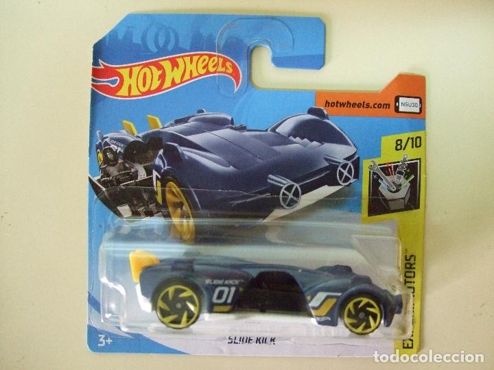 Model cars Hot Wheels: SLIDE KICK - HOT WHEELS MATTEL EXPERIMOTORS 8/10 2019 ESCALA 1:64 - COCHE AUTO ASIENTO DESLIZANTE