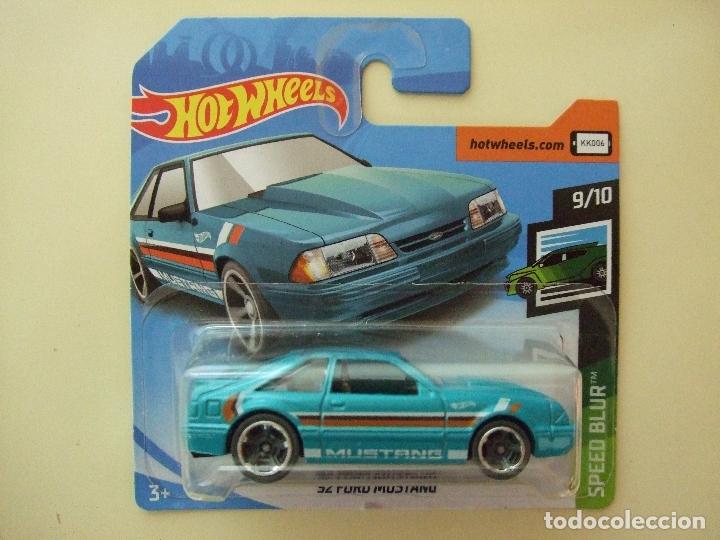 Carros em escala Hot Wheels: &acute;92 FORD MUSTANG 1992 - HOT WHEELS MATTEL HW SPEED BLUR 2019 9/10 - ESCALA 1:64 COCHE MINIATURA
