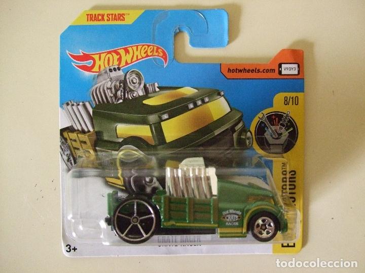 Auto in scala Hot Wheels: CRATE RACER - HOT WHEELS MATTEL HW EXPERIMOTORS 8/10 2017 ESCALA 1:64 - COCHE MINIATURA TRACK STARS