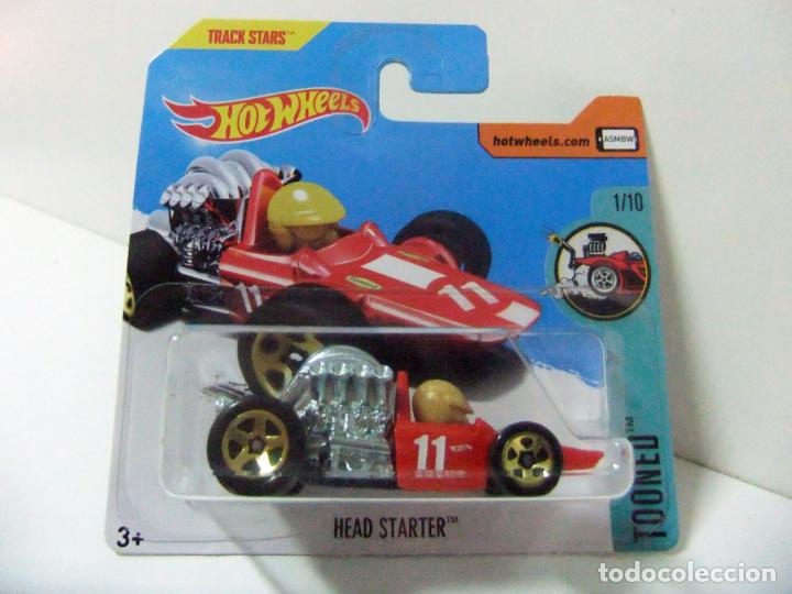 Carros em escala Hot Wheels: HEAD STARTER ASADA - HOT WHEELS MATTEL TOONED 2017 ESCALA 1:64 - COCHE AUTOM&Oacute;VIL TRACK STARS