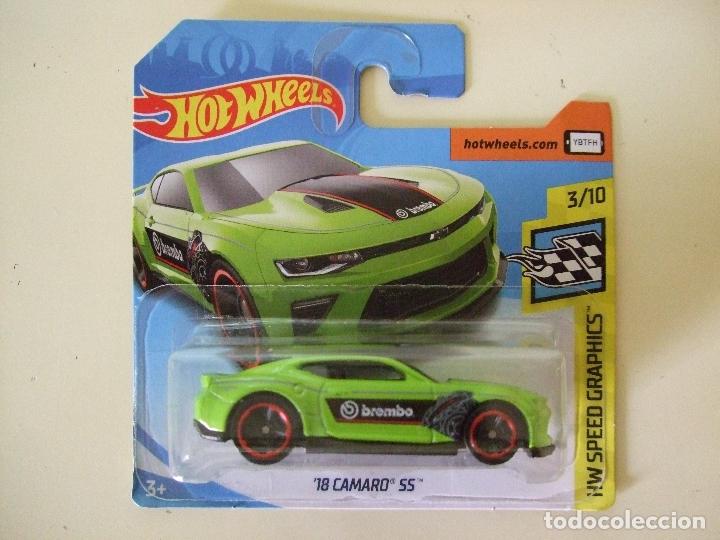 Modellautos Hot Wheels: &acute;18 CAMARO SS 2018 BREMBO - HOT WHEELS MATTEL HW SPEED GRAPHICS 2019 ESCALA 1:64 - COCHE CHEVROLET