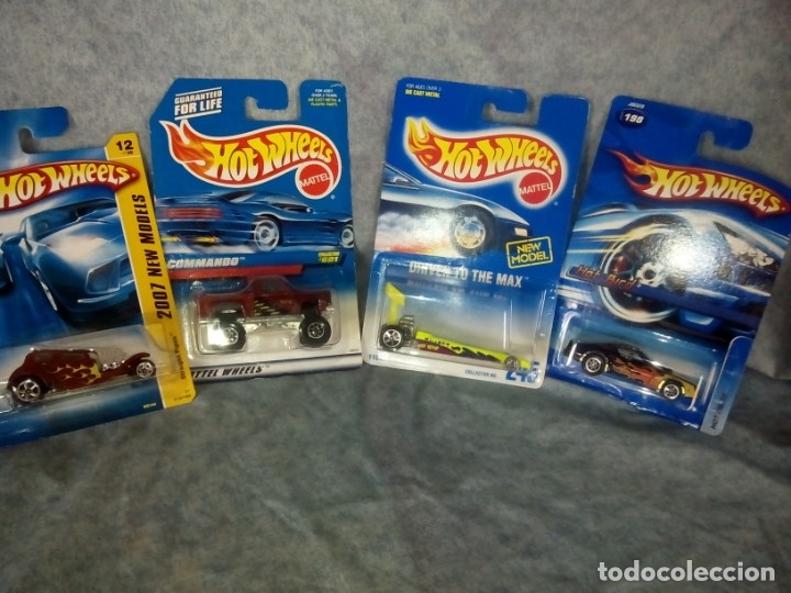 Coches a escala Hot Wheels: 4 HOT WHEELS nuevos en caja original leer