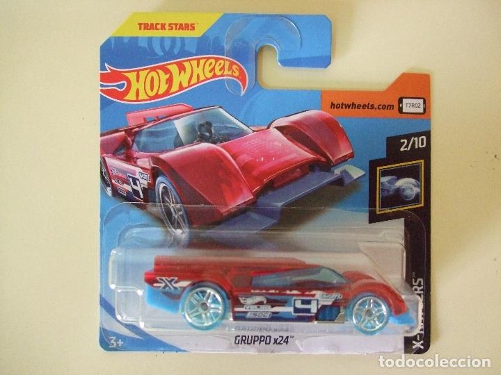 Carros em escala Hot Wheels: GRUPPO X24 - HOT WHEELS MATTEL X-RAYCERS 2/10 A&Ntilde;O 2019 ESCALA 1:64 - COCHE AUTOM&Oacute;VIL TRACK STARS
