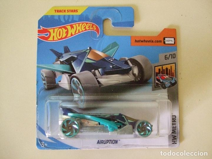 Carros em escala Hot Wheels: AIRUPTION - HOT WHEELS MATTEL HW METRO 2019 ESCALA 1:64 - TRACK STARS COCHE VOLADOR FUTURISTA