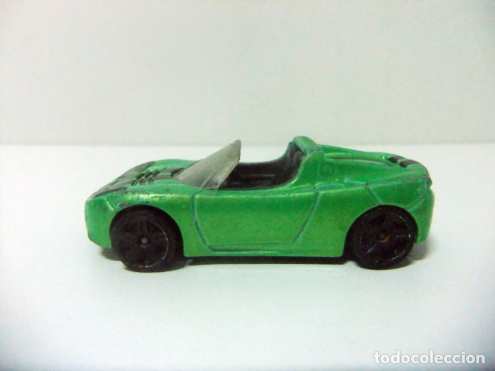 Carros em escala Hot Wheels: 2008 TESLA ROADSTER - HOT WHEELS MATTEL ESCALA 1:64 - COCHE EL&Eacute;CTRICO DESCAPOTABLE