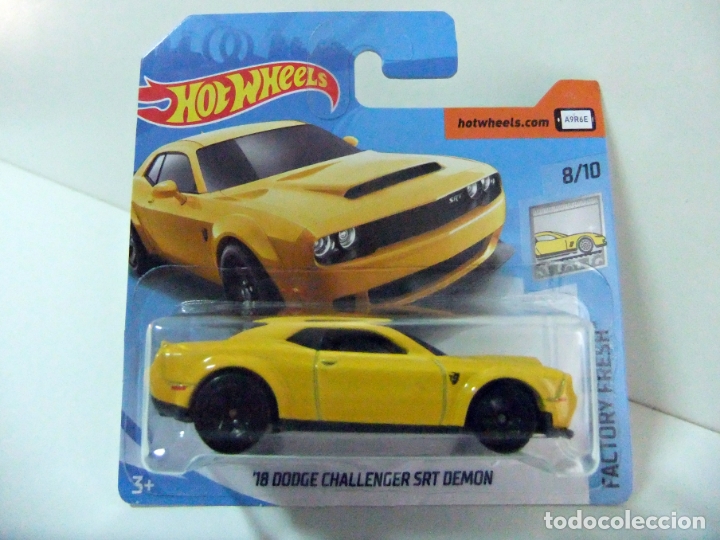 Carros em escala Hot Wheels: &acute;18 DODGE CHALLENGER SRT DEMON - HOT WHEELS MATTEL FACTORY FRESH 8/10 2018 ESCALA 1:64 - COCHE AUTO