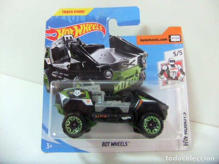 Auto in scala Hot Wheels: BOT WHEELS - HOT WHEELS MATTEL HW ROBOTS 5/5 A&Ntilde;O 2018 - ESCALA 1:64 COCHE ROBOT TRACK STARS JUGUETE