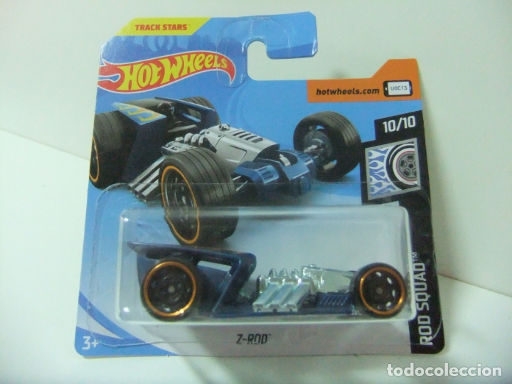 Carros em escala Hot Wheels: Z-ROD - HOT WHEELS MATTEL HW ROD SQUAD 2019 ESCALA 1:64 - COCHE TRACK STARS AUTOM&Oacute;VIL JUGUETE