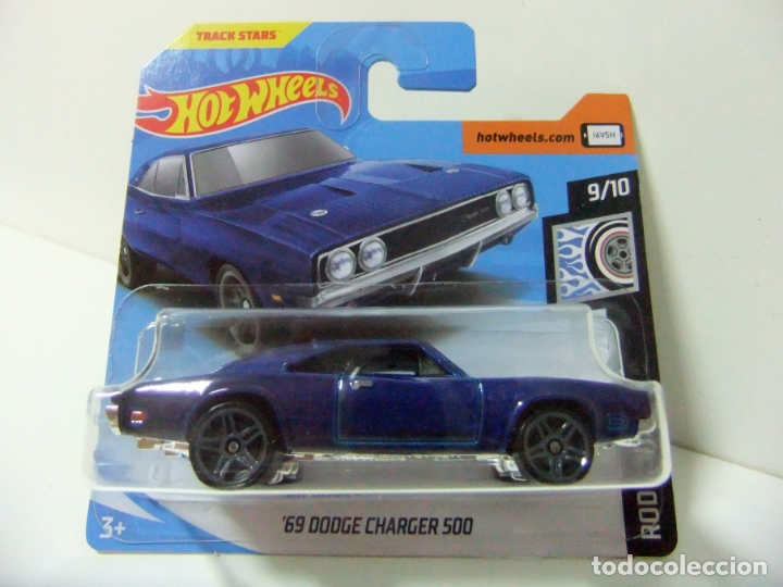 Model cars Hot Wheels: &acute;69 DODGE CHARGER 500 1969 - HOT WHEELS MATTEL HW ROD SQUAD 2019 ESCALA 1:64 COCHE AUTO TRACK STARS