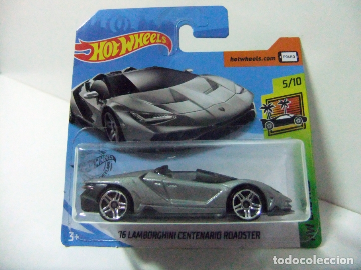 Coches a escala Hot Wheels: &acute;16 LAMBORGHINI CENTENARIO ROADSTER 2016 - HOT WHEELS MATTEL HW EXOTICS 2019 ESCALA 1:64 COCHE AUTO