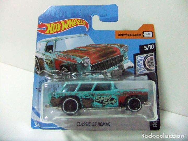 Coches a escala Hot Wheels: CLASSIC &acute;55 NOMAD 1955 - HOT WHEELS MATTEL HW ROD SQUAD 2019 ESCALA 1:64 - CHEVY CHEVROLET COCHE