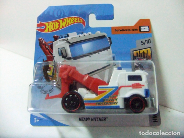 Coches a escala Hot Wheels: HEAVY HITCHER - HOT WHEELS MATTEL HW METRO 2019 ESCALA 1:64 - COCHE CAMI&Oacute;N GR&Uacute;A ASISTENCIA ASADA