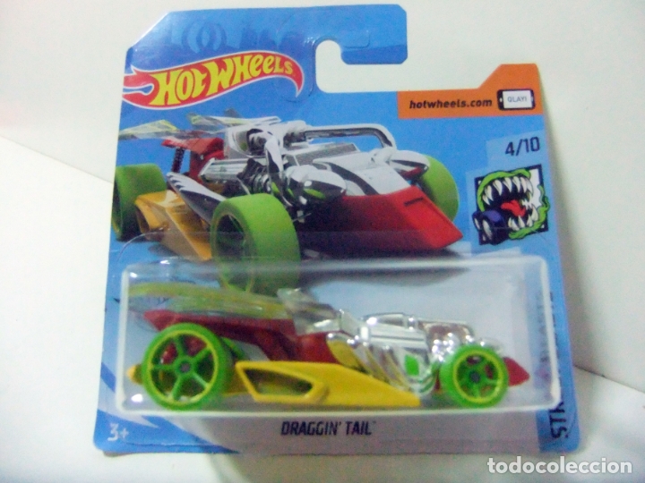 Coches a escala Hot Wheels: DRAGGIN&acute; TAIL - HOT WHEELS MATTEL HW STREET BEASTS 2019 ESCALA 1:64 - COCHE ANIMAL COLA ALAS INSECTO