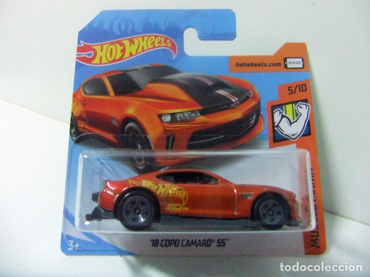Coches a escala Hot Wheels: &acute;18 COPO CAMARO SS 2018 - HOT WHEELS MATTEL HW MUSCLE MANIA 2019 ESCALA 1:64 COCHE CHEVROLET CHEVY