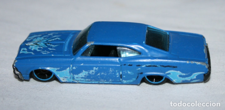 Model cars Hot Wheels: COCHE HOT WHEELS, HOTWHEELS 65 IMPALA AZUL, MATTEL 1996