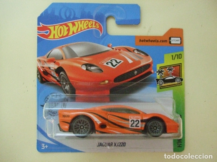 Auto in scala Hot Wheels: JAGUAR XJ220 - HOT WHEELS MATTEL HW EXOTICS 1/10 2019 ESCALA 1:64 - COCHE XJ 220 DEPORTIVO NARANJA