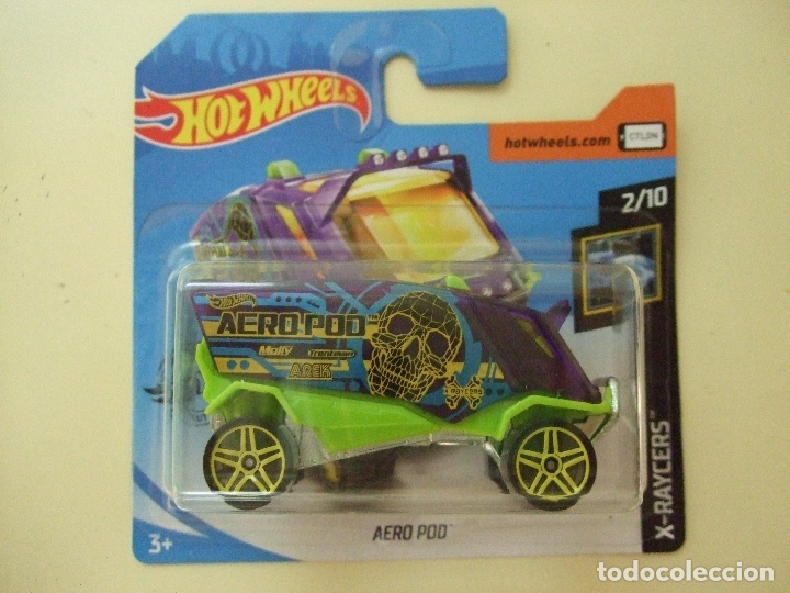 Auto in scala Hot Wheels: AERO POD - HOT WHEELS MATTEL HW X-RAYCERS 2020 ESCALA 1:64 - COCHE FURG&Oacute;N CALAVERA SKULL AEROPOD