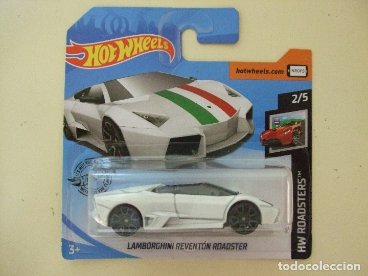 Voitures miniatures Hot Wheels: LAMBORGHINI REVENTON ROADSTER - HOT WHEELS MATTEL HW ROADSTERS 2019 ESCALA 1:64 COCHE BANDERA ITALIA
