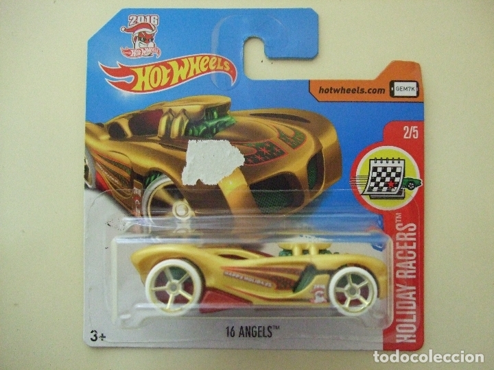Model cars Hot Wheels: 16 ANGELS - HOT WHEELS MATTEL HW HOLIDAY RACERS 2/5 2017 ESCALA 1:64 - COCHE AUTOM&Oacute;VIL NAVIDAD 2016