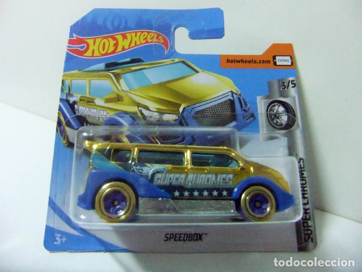 Model cars Hot Wheels: SPEEDBOX - HOT WHEELS MATTEL HW SUPER CHROMES 3/5 ESCALA 1:64 - COCHE FURGONETA FURG&Oacute;N 2019