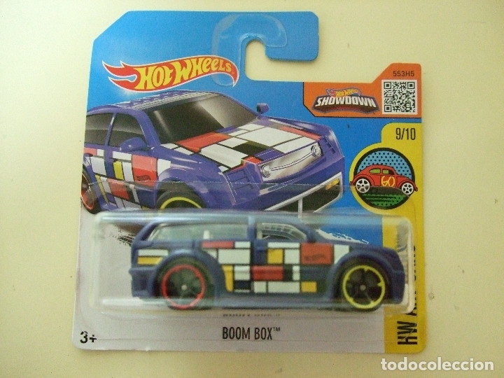 Model cars Hot Wheels: BOOM BOX - HOT WHEELS MATTEL HW ART CARS 9/10 2016 ESCALA 1:64 - FURG&Oacute;N FURGONETA COCHE ARTE
