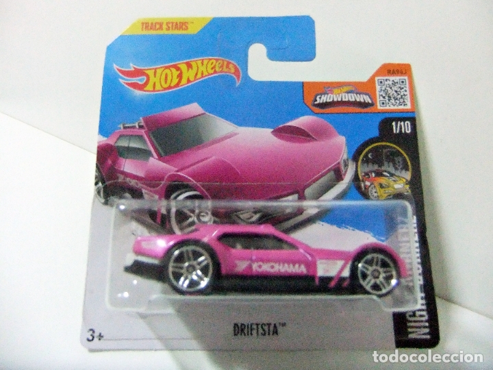 Model cars Hot Wheels: DRIFTSTA - HOT WHEELS MATTEL NIGHT BURNERZ 2016 1/10 ESCALA 1:64 - COCHE AUTO YOKOHAMA TRACK STARS