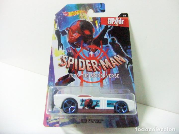 Model cars Hot Wheels: THE GOV&acute;NER - HOT WHEELS MARVEL SPIDERMAN INTO THE SPIDER-VERSE 4/6 - ESCALA 1:64 COCHE SP//DR COMIC