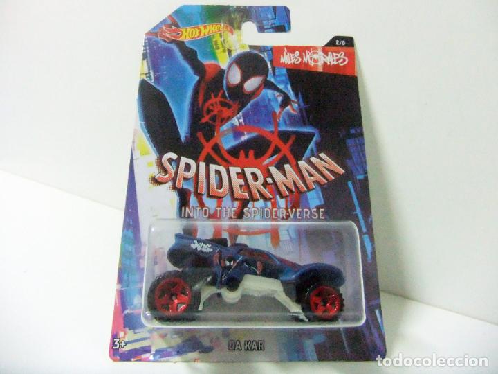 Model cars Hot Wheels: DA KAR - HOT WHEELS MARVEL SPIDERMAN INTO THE SPIDER-VERSE 2/6 - ESCALA 1:64 COCHE MILES MORALES