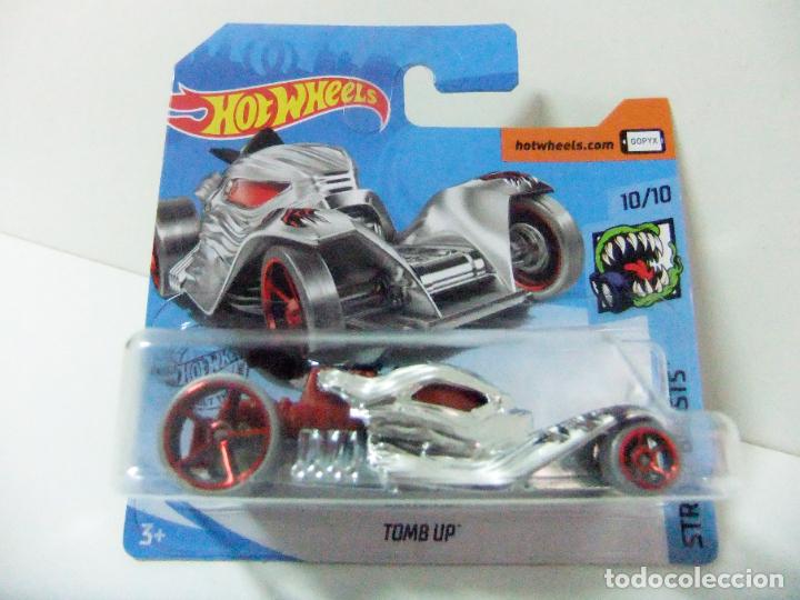 Model cars Hot Wheels: TOMB UP - HOT WHEELS MATTEL HW STREET BEASTS 10/10 A&Ntilde;O 2019 - COCHE JUGUETE AUTO CROMADO