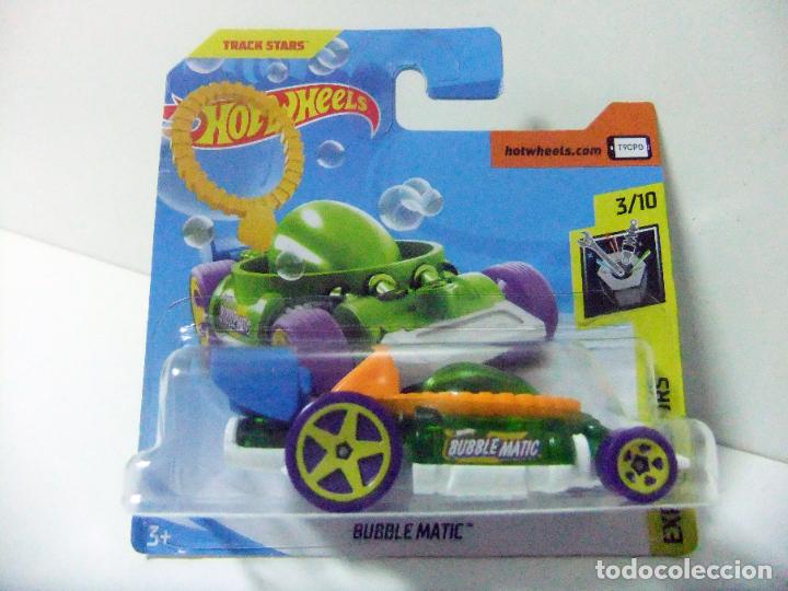 Carros em escala Hot Wheels: BUBBLE MATIC - HOT WHEELS MATTEL HW EXPERIMOTORS 2019 ESCALA 1:64 - TRACK STARS COCHE AUTO BURBUJAS