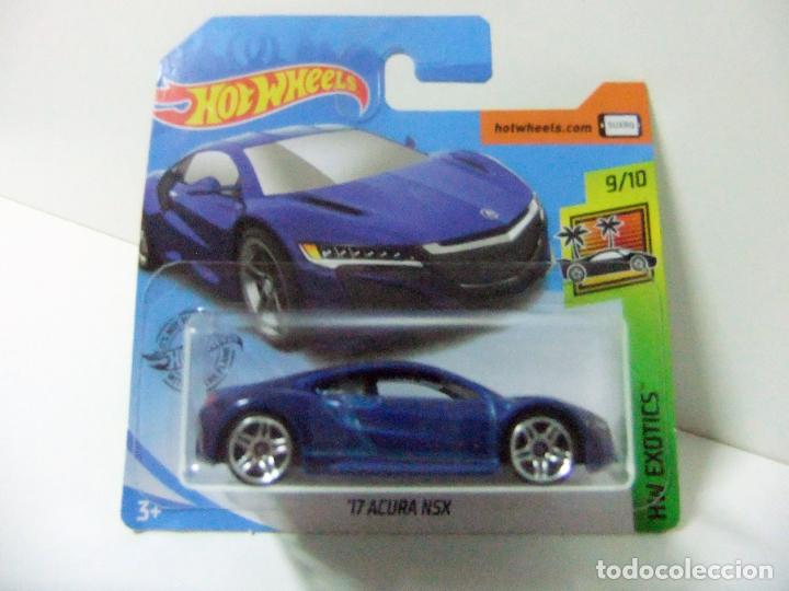 Model cars Hot Wheels: &acute;17 ACURA NSX 2017 - HOT WHEELS MATTEL HW EXOTICS 2019 - ESCALA 1:64 COCHE MINIATURA AUTOM&Oacute;VIL AZUL