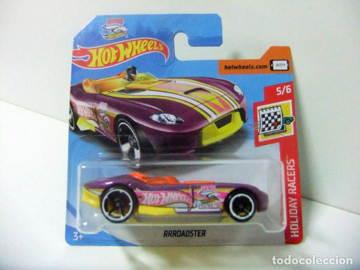 Model cars Hot Wheels: RRROADSTER - HOT WHEELS MATTEL HOLIDAY RACERS 2018 ESCALA 1:64 - COCHE JUGUETE ROADSTER RROADSTER HW