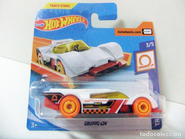 Model cars Hot Wheels: GRUPPO X24 - HOT WHEELS MATTEL TRACK STARS 3/5 A&Ntilde;O 2020 ESCALA 1:64 - COCHE AUTOM&Oacute;VIL JUGUETE HW