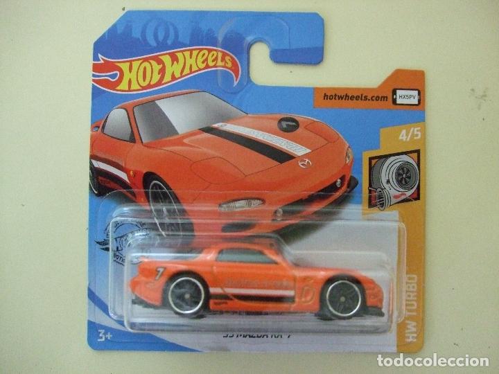 Model cars Hot Wheels: &acute;95 MAZDA RX-7 RX7 1995 - HOT WHEELS MATTEL HW TURBO 4/5 2020 ESCALA 1:64 COCHE AUTOM&Oacute;VIL SPEED