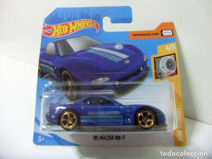 Model cars Hot Wheels: &acute;95 MAZDA RX-7 RX7 1995 - HOT WHEELS MATTEL HW TURBO 4/5 2020 ESCALA 1:64 COCHE AUTOM&Oacute;VIL SPEED