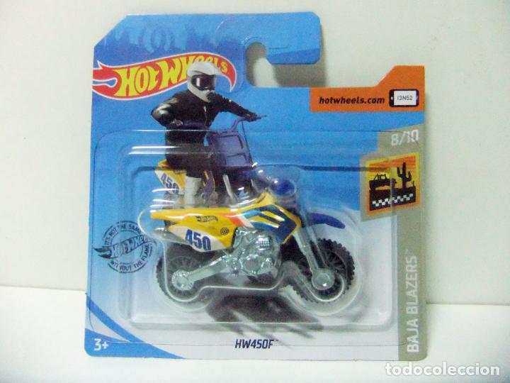 Model cars Hot Wheels: HW450F - HOT WHEELS MATTEL BAJA BLAZERS 2020 8/10 MOTO BIKE HW 450F CROSS TRIAL JUGUETE MOTOCICLETA