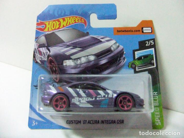 Model cars Hot Wheels: CUSTOM &acute;01 ACURA INTEGRA GSR - HOT WHEELS MATTEL HW SPEED BLUR 2020 2/5 ESCALA 1:64 - COCHE JUGUETE