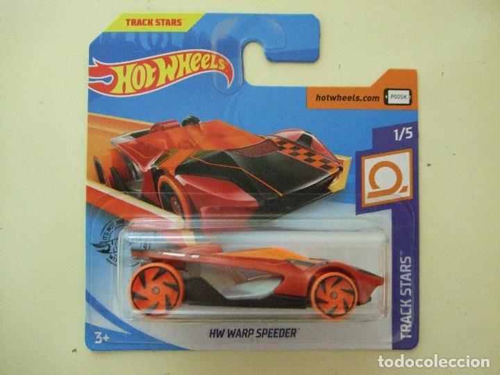 Model cars Hot Wheels: HW WARP SPEEDER - HOT WHEELS MATTEL TRACK STARS 2020 1/5 ESCALA 1:64 - COCHE AUTO JUGUETE