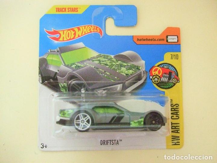 Model cars Hot Wheels: DRIFTSTA - HOT WHEELS MATTEL HW ART CARS 7/10 TRACK STARS 2017 ESCALA 1:64 - COCHE JUGUETE AUTO ARTE