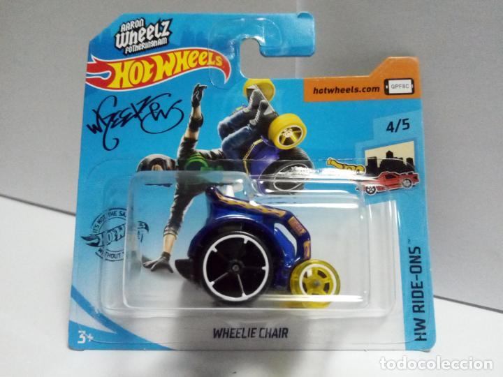 Model cars Hot Wheels: WHEELIE CHAIR - HOT WHEELS HW RIDE-ONS 2020 MATTEL - AARON WHEELZ FOTHERINGHAM SILLA DE RUEDAS COCHE