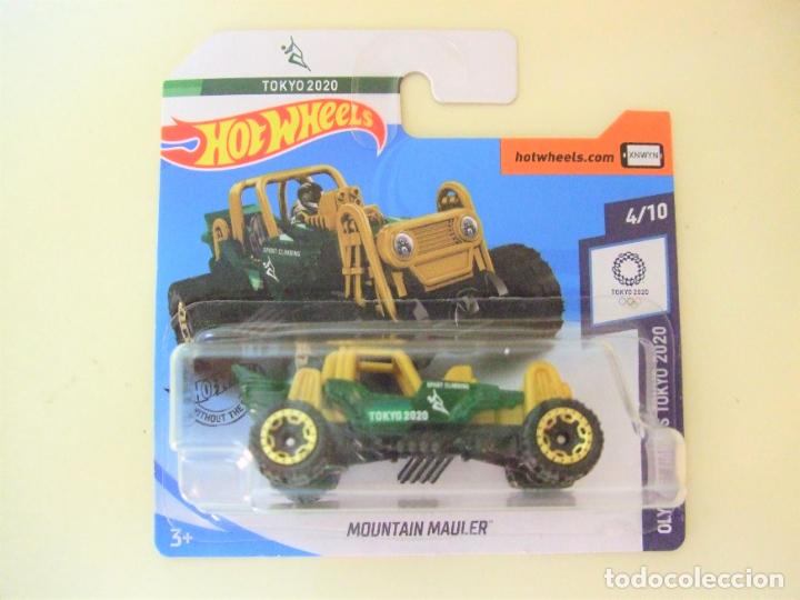 Model cars Hot Wheels: MOUNTAIN MAULER SPORT CLIMBING - HOT WHEELS OLYMPIC GAMES TOKYO 2020 4/10 - COCHE JUEGOS OLIMPICOS