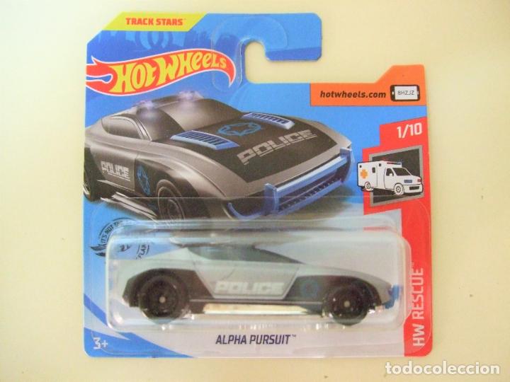 Modellautos Hot Wheels: ALPHA PURSUIT POLICE - HOT WHEELS MATTEL HW RESCUE 1/10 2020 ESCALA 1:64 COCHE POLICIA TRACK STARS