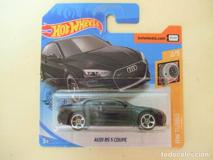 Carros em escala Hot Wheels: AUDI RS 5 COUPE NEGRO - HOT WHEELS MATTEL HW TURBO 2/5 2020 ESCALA 1:64 - COCHE AUTO RS5 BLACK