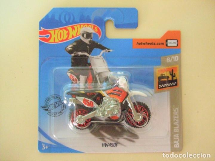 Modellautos Hot Wheels: HW450F - HOT WHEELS MATTEL BAJA BLAZERS 8/10 2020 - MOTO MOTOCICLETA CROSS HW 450F JUGUETE TRIAL