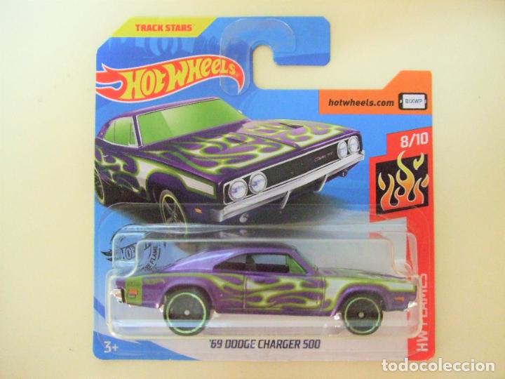 Modellautos Hot Wheels: &acute;69 DODGE CHARGER 500 1969 - HOT WHEELS MATTEL HW FLAMES 8/10 2020 ESCALA 1:64 COCHE CAR TRACK STARS